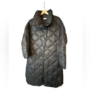 Mango MNG women’s XL black quilted puffer coat